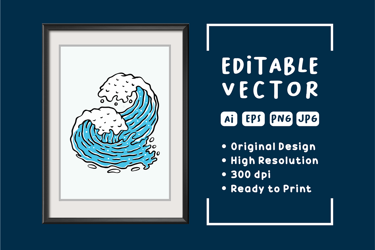 OCEAN WAVES PACKS, an Object Illustration by Ngaula Std. (Photo 3 of 3)