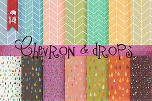 14 Chevron & Drops patterns