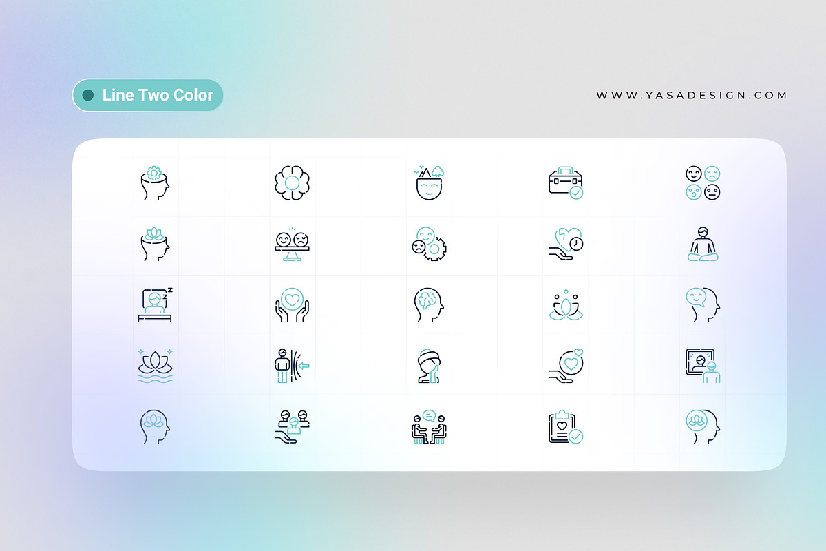Mental Health Icons, an Icon by Yasa Design Studio (Photo 4 of 4)