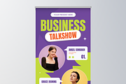 Creative Talk Show Roll Up Banner, a Poster Template by Annora Studio (Thumbnail 3 of 6)