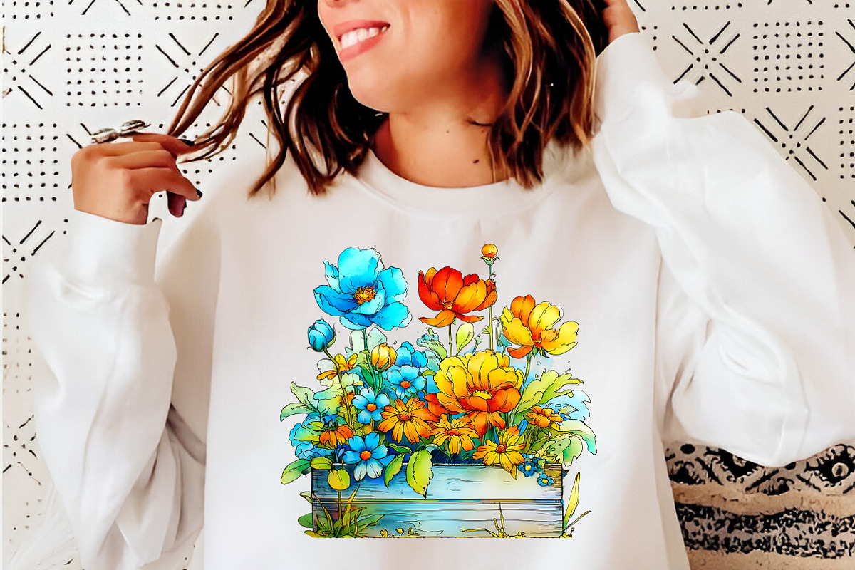 Whimsical Mother's Day Flowers Clipa, an Illustration by SinaCreation (Photo 6 of 8)