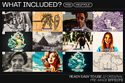 12 Photo Effect Templates, a Layer Style Add-On by iDoodle Studio (Thumbnail 2 of 6)