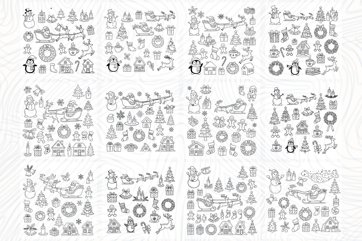 900 Christmas icons collection, a Seasonal Illustration by Sofia's Fashion (Photo 7 of 8)