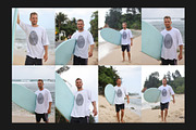 Surf T-Shirt Mockup, a Shirt Mockup by Freeman Studio (Thumbnail 9 of 19)