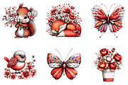 Whimsical Spring Clipart Bundle, an Illustration by CreationArt (Thumbnail 6 of 7)