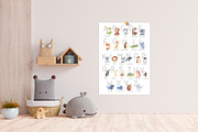 ALPHABET ANIMALS clipart. Watercolor, an Animal Illustration by OlliArtDesign (Thumbnail 5 of 14)