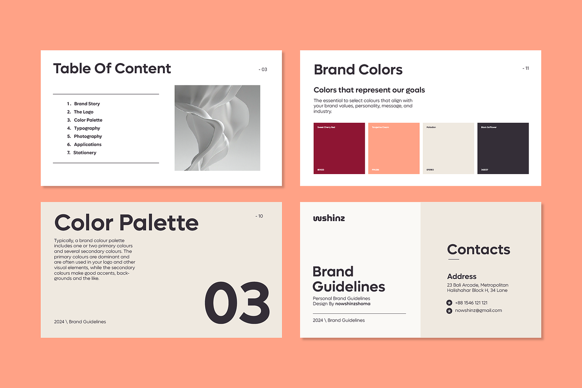Brand Guidelines Template, a Branding & Logo Template by Nowshinz Shoma (Photo 6 of 6)