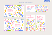 Colorful Line Doodles, Vector Set, a Decorative Illustration by Ilia Design (Thumbnail 4 of 6)
