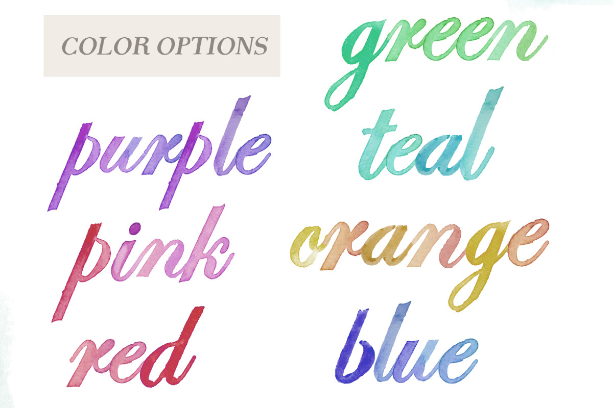 Watercolor Alphabet, Painted Letters, an Illustration by Angie Makes (Photo 3 of 3)