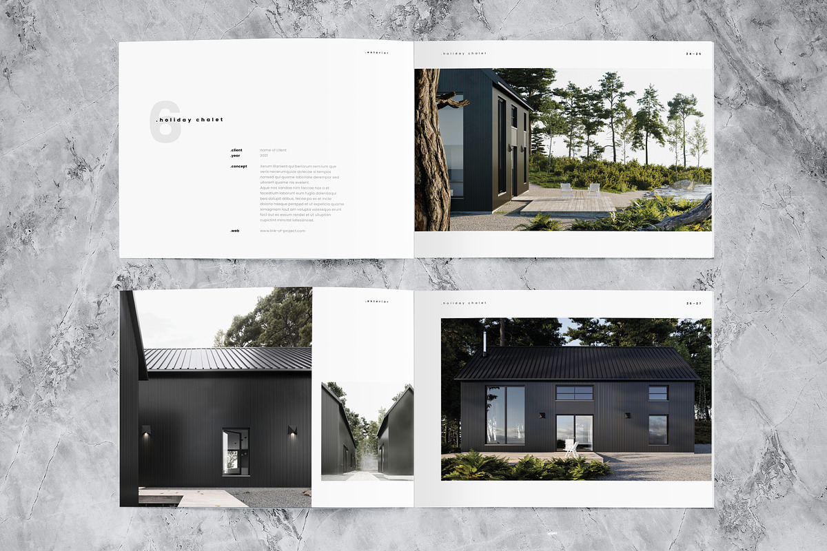 Minimalist Portfolio Template, a Brochure Template by Template Temple (Photo 6 of 8)