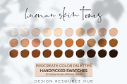 Human Skin Tones Procreate Palette, a Palette Add-On by Design Resource Hub (Thumbnail 1 of 3)