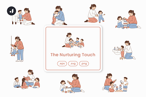 The Nurturing Touch Illustration, an Object Graphic by Jump Studio