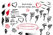 Set of grunge brush strokes., a Texture Graphic by Gulnara Khadeeva (Thumbnail 2 of 3)