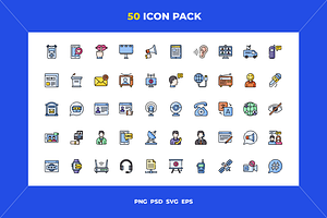 Communications icons, an Outline Icon by Wencory