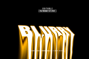 Blurry editable 3D text effect style, a Layer Style Add-On by Md Jahidul99