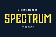 Spectrum | Strong Sport Font, a Sans Serif Font by Artiveko (Thumbnail 1 of 4)