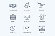 78 Fintech Line Icons, an Outline Icon by Flat Icons (Thumbnail 3 of 10)