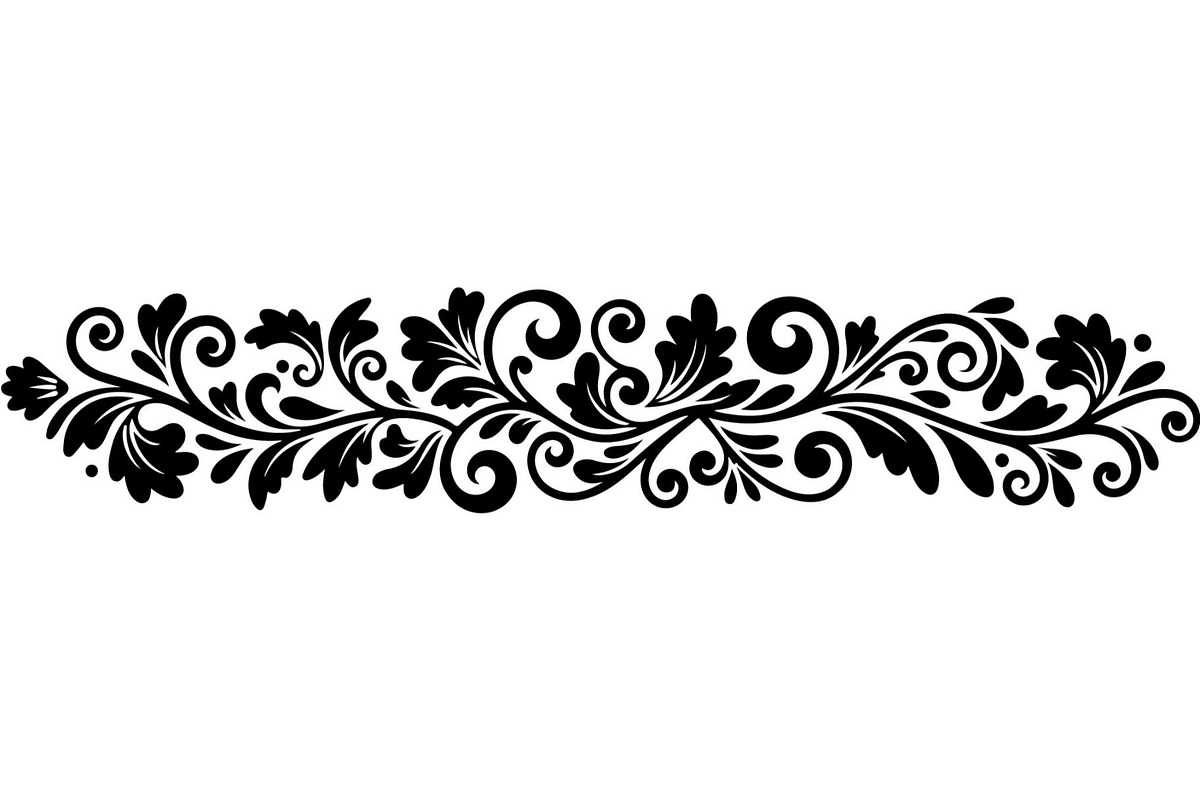 Vintage Floral Divider Bundle, a Decorative Illustration by Designer_Momina (Photo 5 of 21)
