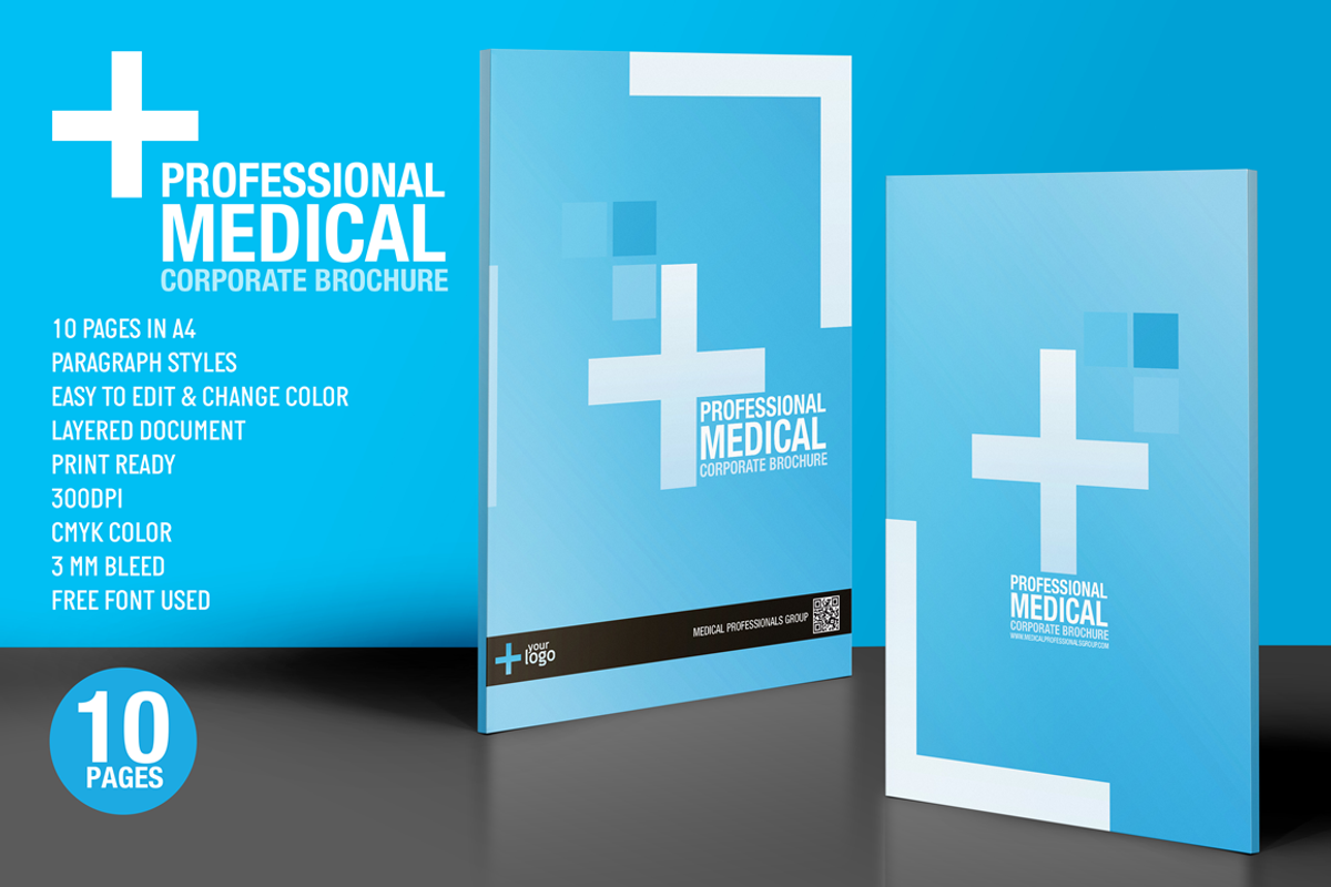 Professional medical brochure design, a Brochure Template by www.lemongraphic.design (Photo 1 of 6)