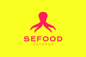 octopus seafood modern shape logo, a Branding & Logo Template by devastd