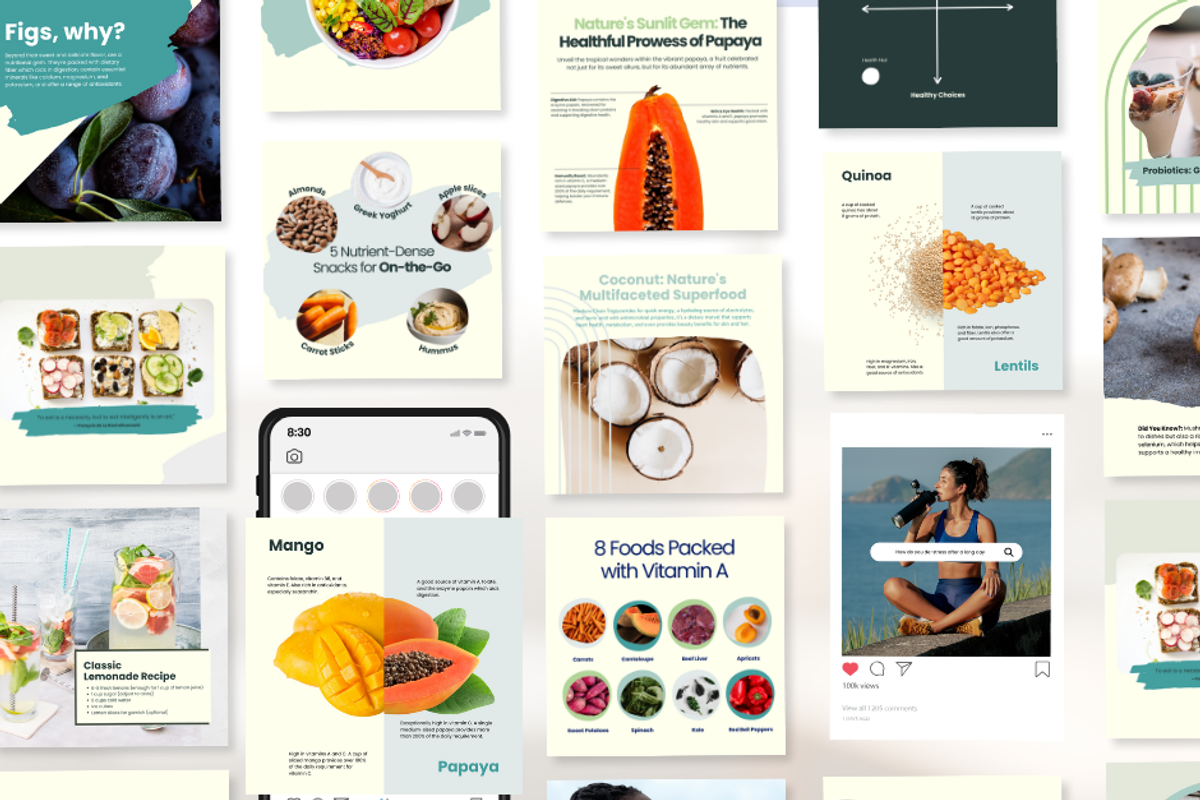 Nutrition Post Template Set I Canva, a Social Media Template by The Social Stuff (Photo 4 of 12)