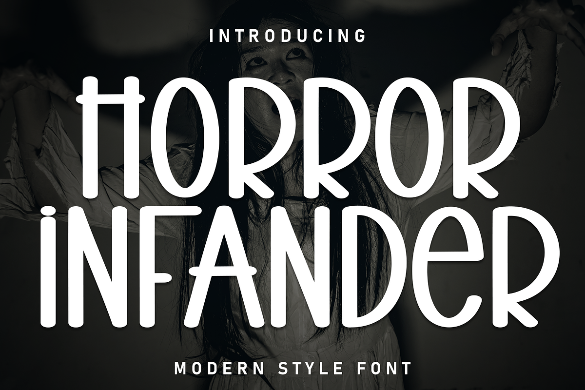 Horror Infander | Script Font, a Script Font by Scratchones (Photo 1 of 8)