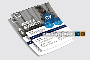 Modern Blue CV & Resume