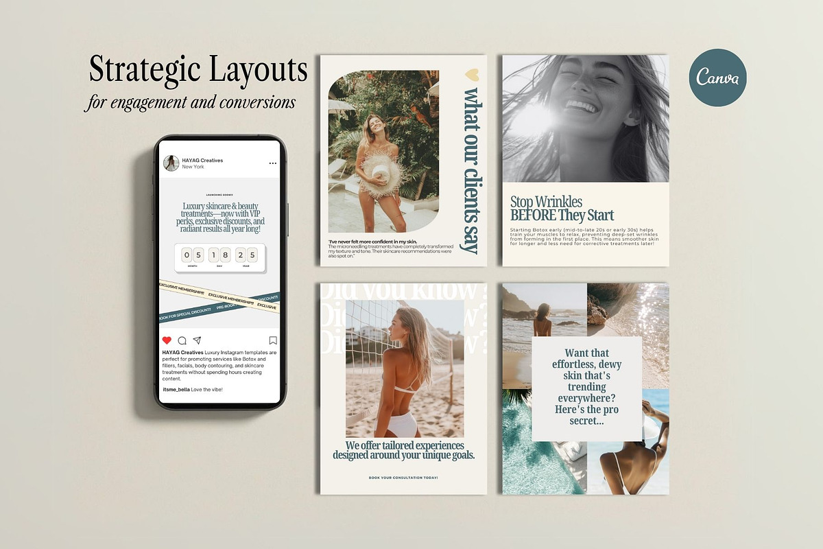 Esthetician Skincare Medspa Templates preview 5