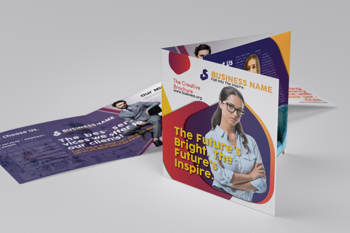 Trifold Square Corporate Brochure, a Brochure Template by Swayang (Photo 1 of 7)