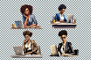 Business Woman with Laptop PNG, a Person Illustration by Mash Mash Stickers (Thumbnail 8 of 9)