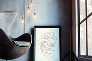 Abstract Face Printable Wall Art, a Background Graphic by C Design Studio (Thumbnail 2 of 16)