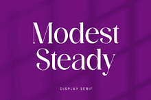 Modest Steady Display Serif Font