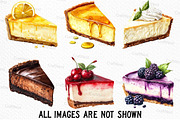 Cheesecake Watercolor Clipart, an Illustration by Craft Nest (Thumbnail 3 of 6)