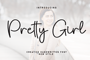Pretty Girl | Script Font, a Handwritten Font by Scratchones (Thumbnail 1 of 8)