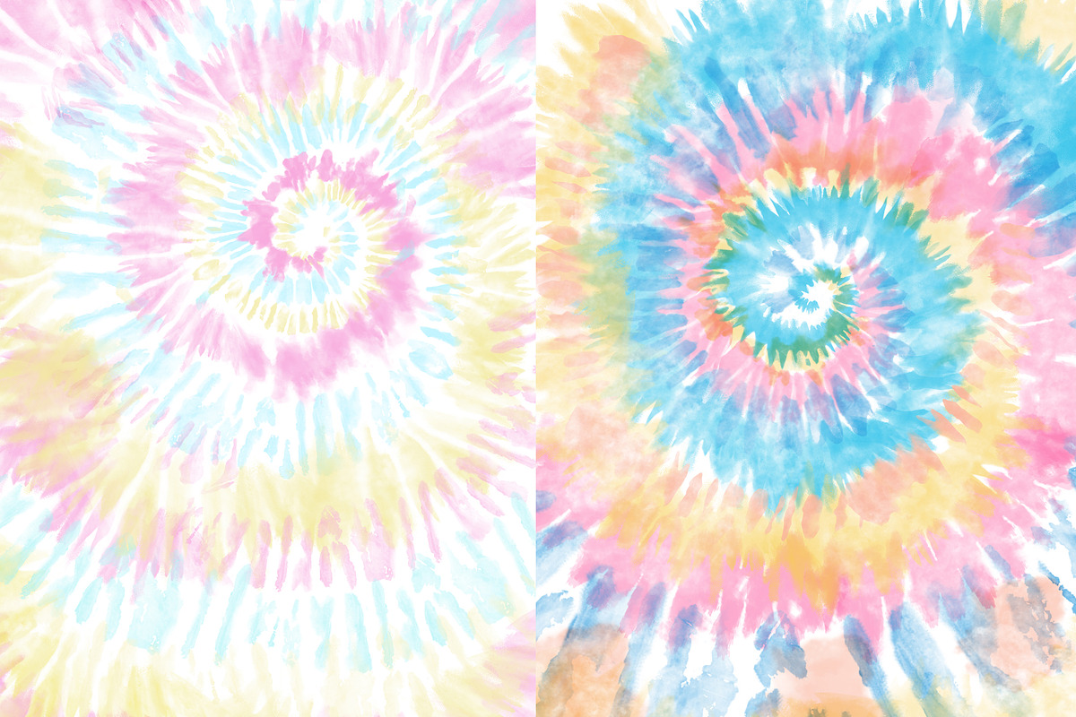 Pastel Tie-Dye Backgrounds, a Pattern Graphic by The Gypsy Goddess (Photo 8 of 11)