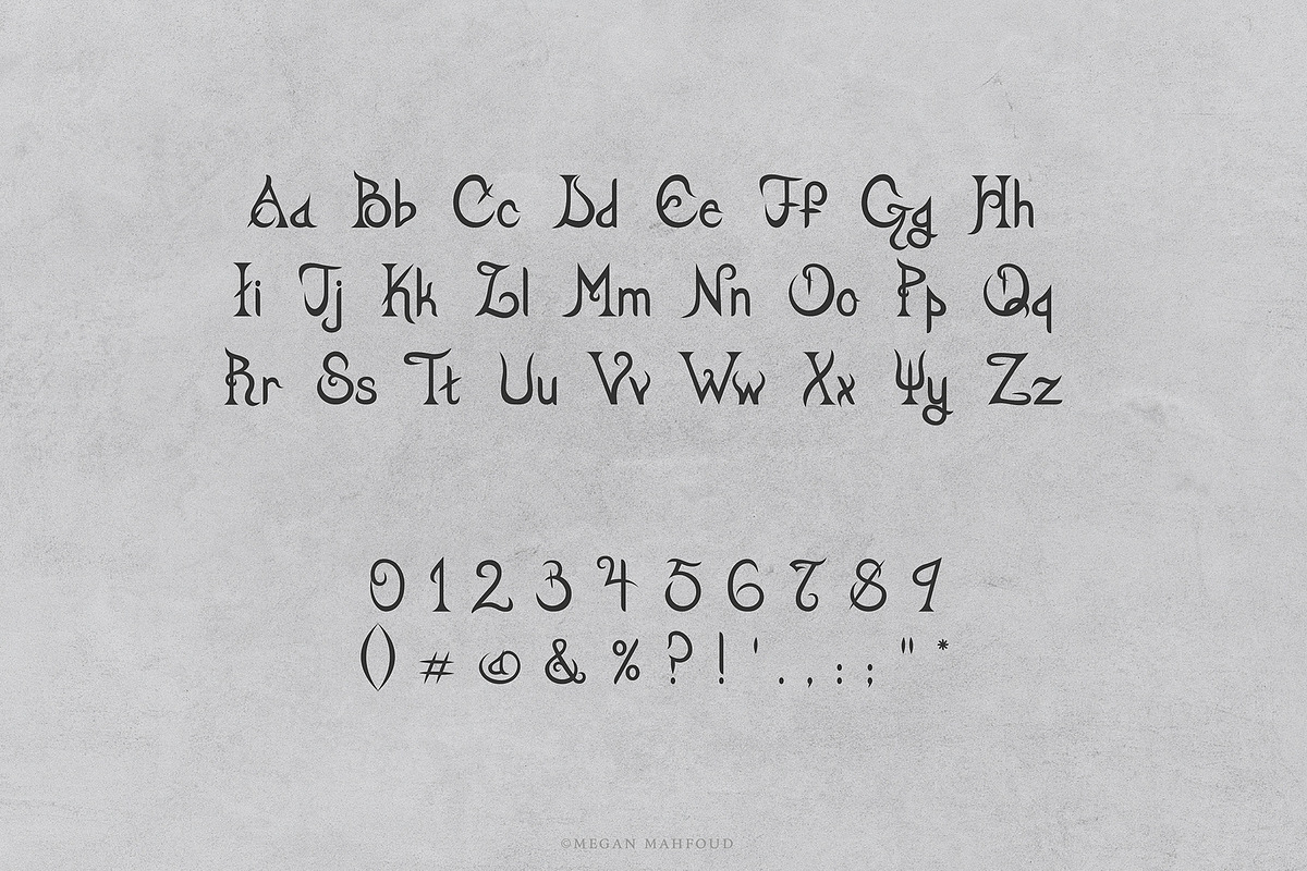 Springbrook - A Fantasy Typeface, a Font by Megan Mahfoud Studio (Photo 4 of 7)