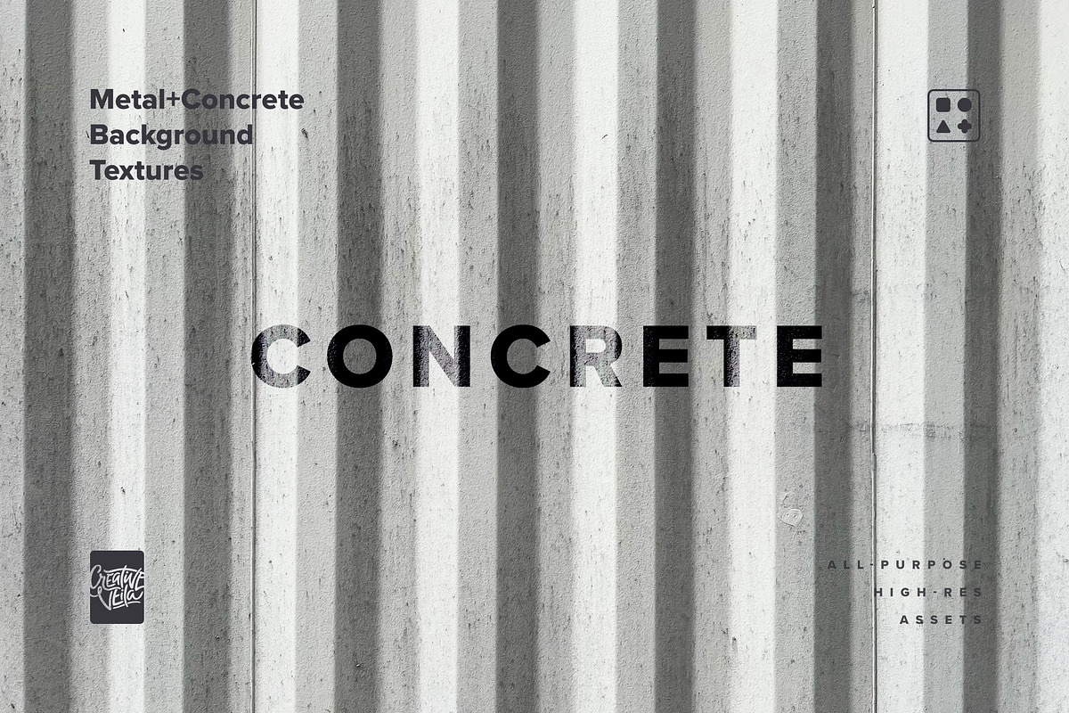 Brutalist Metal & Concrete Textures, a Texture Graphic by Creative Veila (Photo 9 of 10)