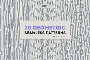 Geometric Seamless Patterns, a Pattern Graphic by dvtchk