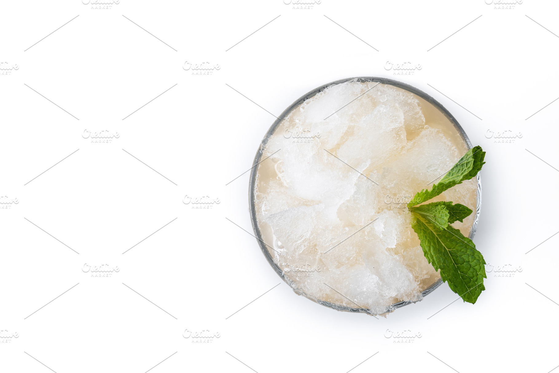 Classic Mint Julep Cocktail isolated on white background, a Food & Drink Photo by etorres69
