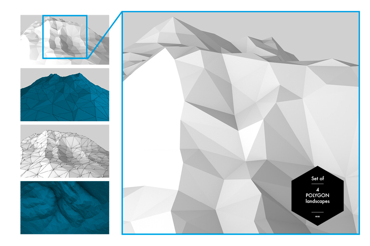 Polygon Landscape, an Illustration by helloSG (Photo 2 of 6)