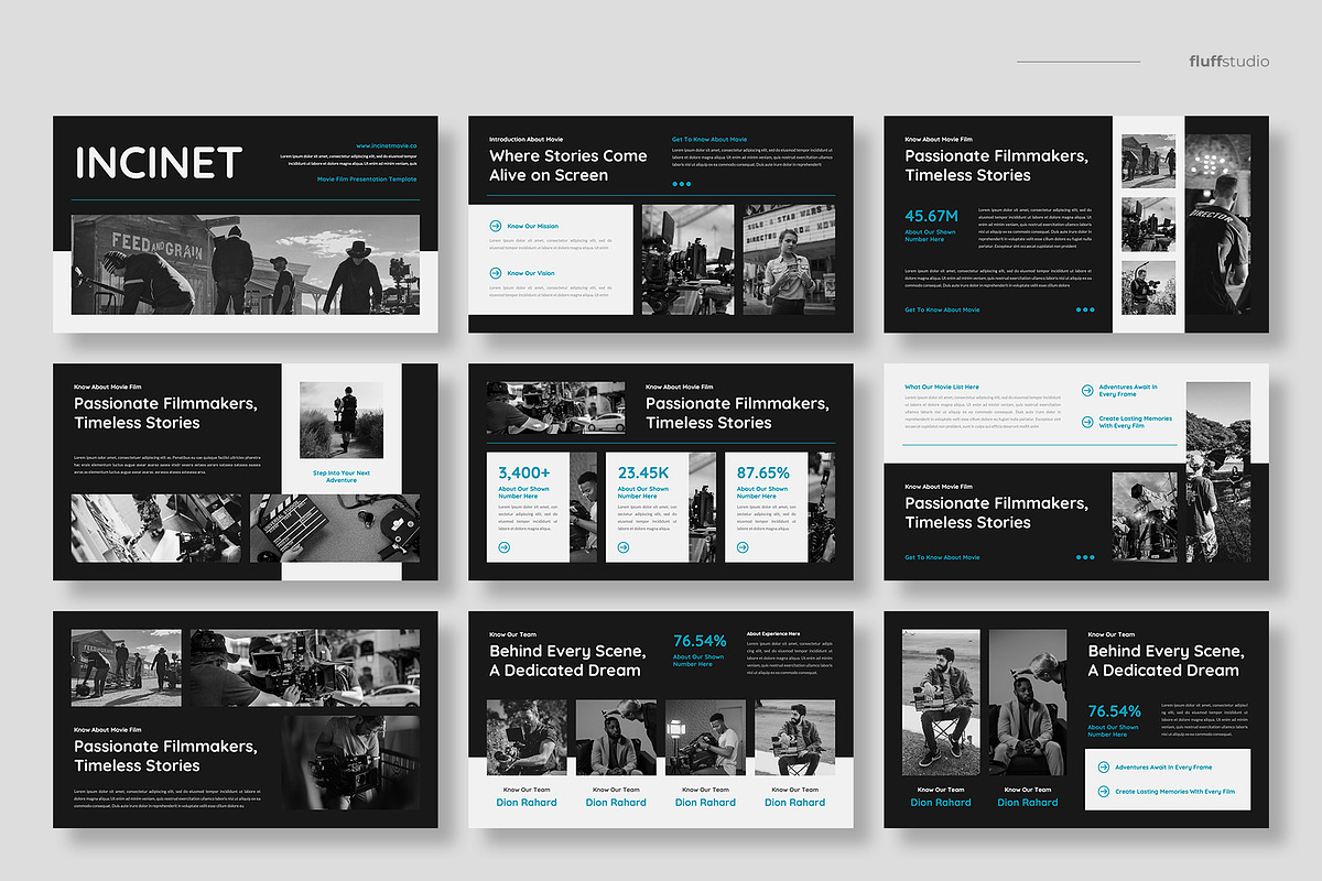 Video, Film & Movie Keynote Template, a Presentation Template by fluffstudio (Photo 2 of 4)