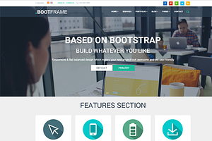 BootFrame - Responsive Template