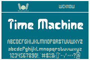 Time Machine font, a Font by weknow (Thumbnail 1 of 5)