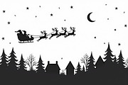 Christmas Night Silhouette Set, an Illustration by BIPLOB EXPERT (Thumbnail 17 of 21)