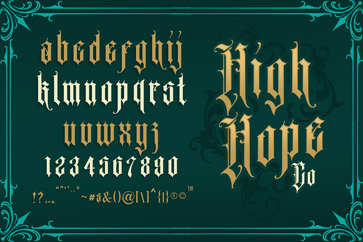 Menotius Modern Blackletters, a Blackletter Font by dansdesign (Photo 6 of 11)