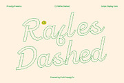 CS Rafles Dashed, a Script Font by Craft Supply Co. (Thumbnail 1 of 8)