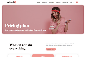 Feminine Business Elementor Template