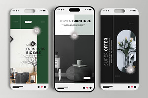 Modern Furniture Social Media Story, a Social Media Template by MightyDesign