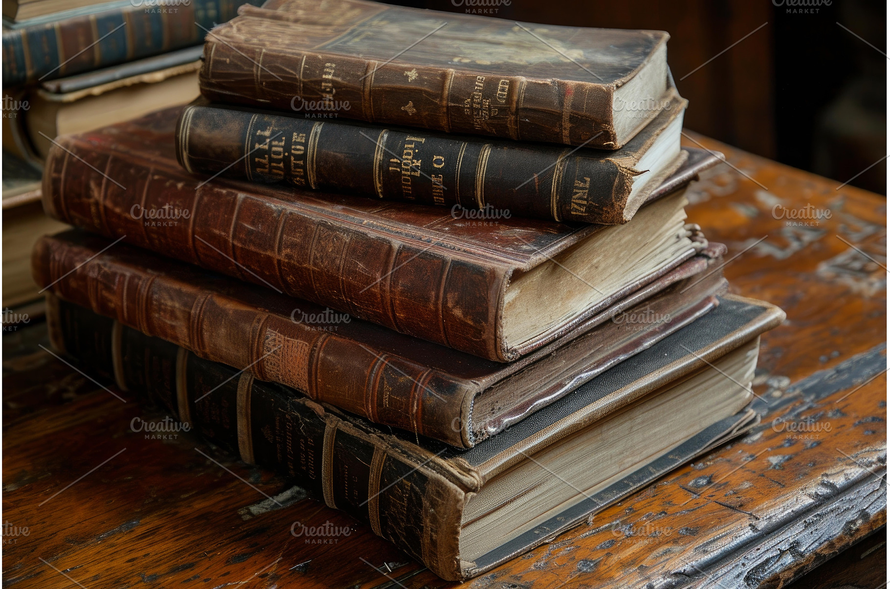 Valuable Antique books. Generate Ai, a Background Photo by Ylivdesign