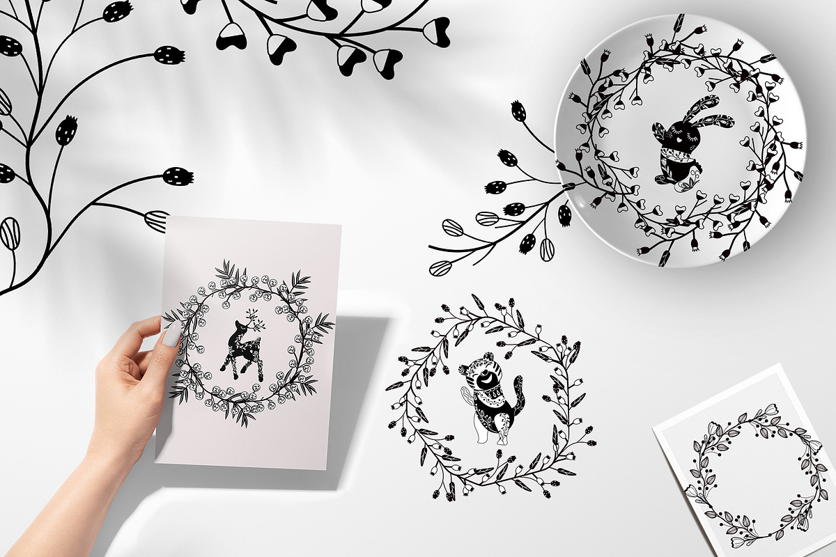 Scandinavian Christmas illustration, an Animal Illustration by Usis (Photo 16 of 16)